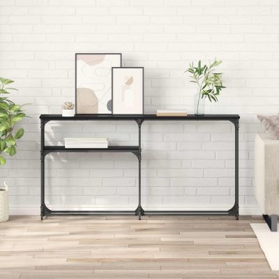 vidaXL Konferenčnýstolík Čierny dub 146 x 22.5 x 75 cm