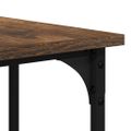 vidaXL Stôl dymový dub 139x139x75 cm kompozitné drevo