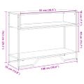 vidaXL Konzolový stolík dub sonoma 100x35x74,5 cm kompozitné drevo