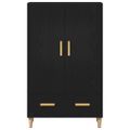 vidaXL Highboard Čierny dub 70 x 31 x 115 cm Kompozitné drevo