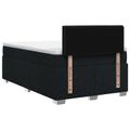 vidaXL Posteľ boxspring s matracom Čierna 120 x 190 cm Látka
