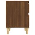 vidaXL Nočné stolíky 2 ks hnedý dub 40x35x50 cm