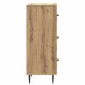 vidaXL Zásuvkový kabinet 33 x 34,5 x 89,5 cm Kompozitné drevo