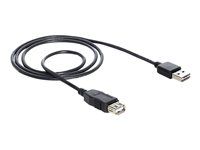 Predlžovací kábel USB - USB (F) do USB (M) - USB 2.0 - 2 m - čierna