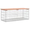 vidaXL Záhradná lavica gabiónový dizajn 103x44x42 cm masívny douglas