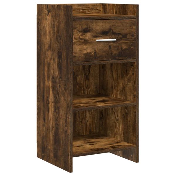 vidaXL Servírovacia skriňa Dymový dub 40 x 36 x 80 cm Kompozitné drevo