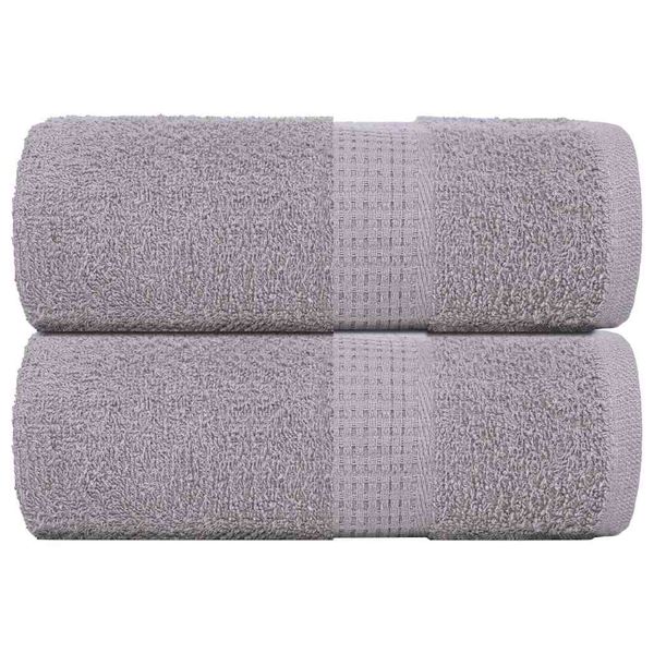 vidaXL Uteráky pre hostí FROGN 2 ks sivé 30x50 cm 360 g/m²