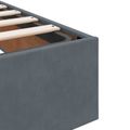 vidaXL Polohovací postel s matrací 2 ks Tmavosivá Zamat