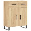 vidaXL Vysoká skrinka dub sonoma 69,5x34x180 cm spracované drevo