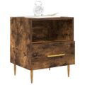 vidaXL Nočné stolíky 2 ks dymový dub 40x35x47,5 cm kompozitné drevo