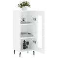 vidaXL Komoda lesklá biela 34,5x34x90 cm spracované drevo