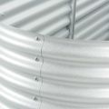 vidaXL Vyvýšený záhradný záhon 320x80x81cm,pozinkovaná oceľ,strieborný