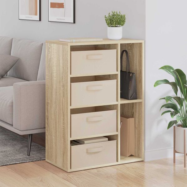 vidaXL Servírovacia skriňa so zásuvkou Sonoma dub 60 x 33,5 x 84 cm