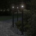 vidaXL Vonkajšia stojaca lampa čierna 100 cm nehrdzavejúca oceľ