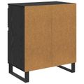 vidaXL Servírovacia skriňa Čierny dub 60 x 35 x 70 cm