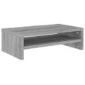 vidaXL Stojan na monitor sivý dub sonoma 42x24x13 cm spracované drevo