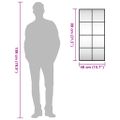vidaXL Nástenné zrkadlo čierne 40x80 cm obdĺžnikové železné