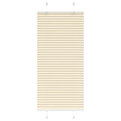 vidaXL plisovaná roleta krémová 65x150 cm Šírka látky 64,4 cm