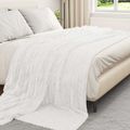 vidaXL Prikrývky na hodenie 6 ks Biela 240 x 220 cm 8.76 kg Flís