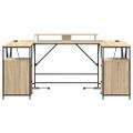 vidaXL Stôl Sonoma dub Kompozitné drevo 182 x 101 x 87,5 cm