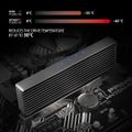 AXAGON PCEM2-XS, PCIe x16 - M.2 NVMe M-key slot adaptér, kryt s chladičem pro pasivní chlazení Radic, PCIe x16, pro 1× M2. NVMe SSD disk, s chladicem, cerný