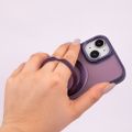 Otočné puzdro Mag Ring pre iPhone 12 / 12 Pro 6,1" fialová