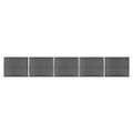 vidaXL Sada plotových panelov WPC 872x146 cm čierna