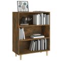 vidaXL Komoda dymový dub 69,5x32,5x90 cm spracované drevo
