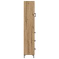 vidaXL Highboard Remeselný dub 34,5 x 34 x 180 cm Kompozitné drevo