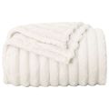 vidaXL Prikrývky na hodenie 6 ks Krémová 200 x 150 cm 4.75 kg Flís