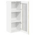 vidaXL Nástenný sklenený kabinet LUCCA Dub sonoma 40 x 31 x 100 cm