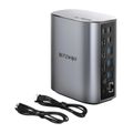 Blitzwolf BW-TH15 17v1 Dokovacia stanica 2xHD+DP+4xC+3xUSB 3.0+USB 3.1+C 3.2+C PD+RJ45+micro SD+SD+3,5 mm Audio