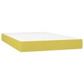 vidaXL Boxspring posteľ s matracom zelená 120x200 cm látka