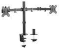 Neomounts FPMA-D550DBLACK/Držák displeje/na stůl/10-32"/svorka/VESA 100X100/nosn. 2x 8kg/2 displeje/černý Držák, VESA, stolní, pro 2 ploché monitory, úhloprícka 10"-32", náklon, otácení, rotace, nosnost 16kg, cerný
