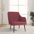 vidaXL Kreslo vínovočervené 63x76x80 cm látka