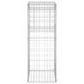 vidaXL Gabiónové koše/stĺpy 2 ks 50x50x140 cm železo