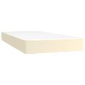 vidaXL Boxspring posteľ s matracom krémová 100x200 cm umelá koža
