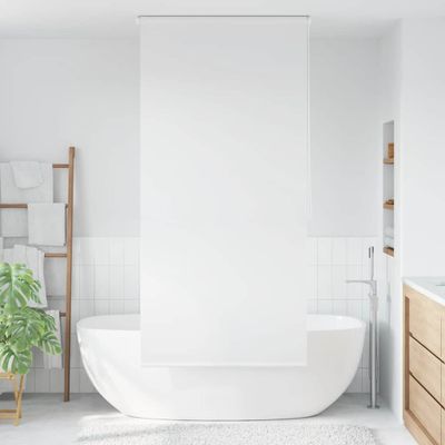vidaXL Sprchová roleta, 100x240 cm, biela