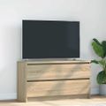 vidaXL TV skrinka Dub Sonoma 100x35x54 cm Konštrukcia dreva