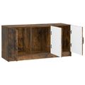 vidaXL TV skrinka Dymový dub 99 x 34,5 x 47 cm Kompozitné drevo