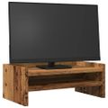 vidaXL Stojan na monitor staré drevo 42x24x16 cm kompozitné drevo