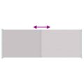 vidaXL Zaťahovacia bočná markíza na terasu 220x614 cm sivá