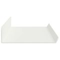 vidaXL Závesná polica 4 ks Biely 80 x 9 x 2,5 cm Oceľ