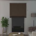 vidaXL Žalúzia Tmavohnedá s Vzorom 213 x 110 cm 25 mm PVC