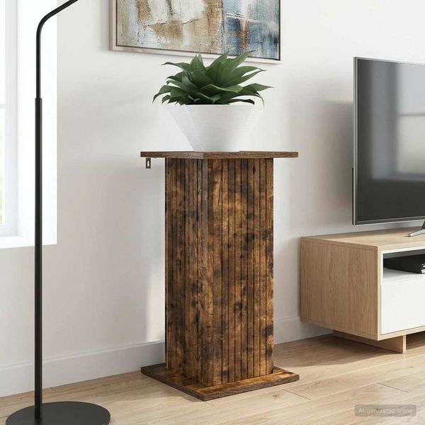 vidaXL Stojan na rastliny 2 pcs Dymový dub 30,5 x 30 x 60,5 cm