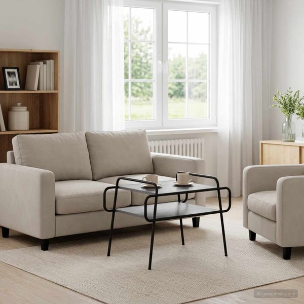 vidaXL Konferenčný stolík Sivý Sonoma 70 x 50 x 51 cm Kompozitné drevo