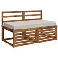 vidaXL Podložka na sedadlo SOEST 100% polyester Biela 120 x 80 x 10 cm