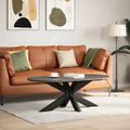 vidaXL Noha konferenčného stolíka v tvare pavúka, čierna 98x58x(42-43) cm, oceľ