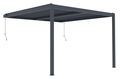 Bioklimatická pergola G21 Trenton Premium 4x4 m, antracitová hliníková