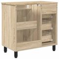 vidaXL Kozmetický stolík do kúpeľne Dub sonoma 60 x 35 x 60 cm